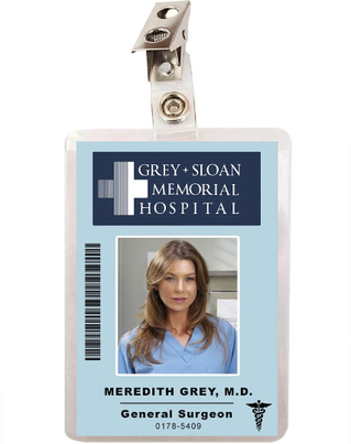 tesserino di meredith grey dellospedale grey memorial hospital 2